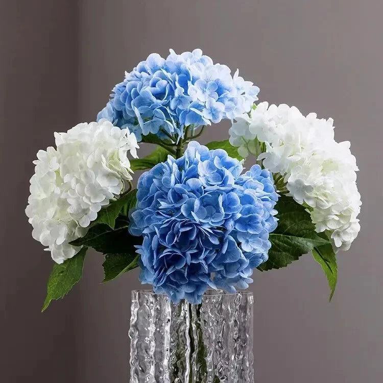 Light blue Flowers hydrangea Peony Artificial for Home Wedding Indoor Decoration Peony