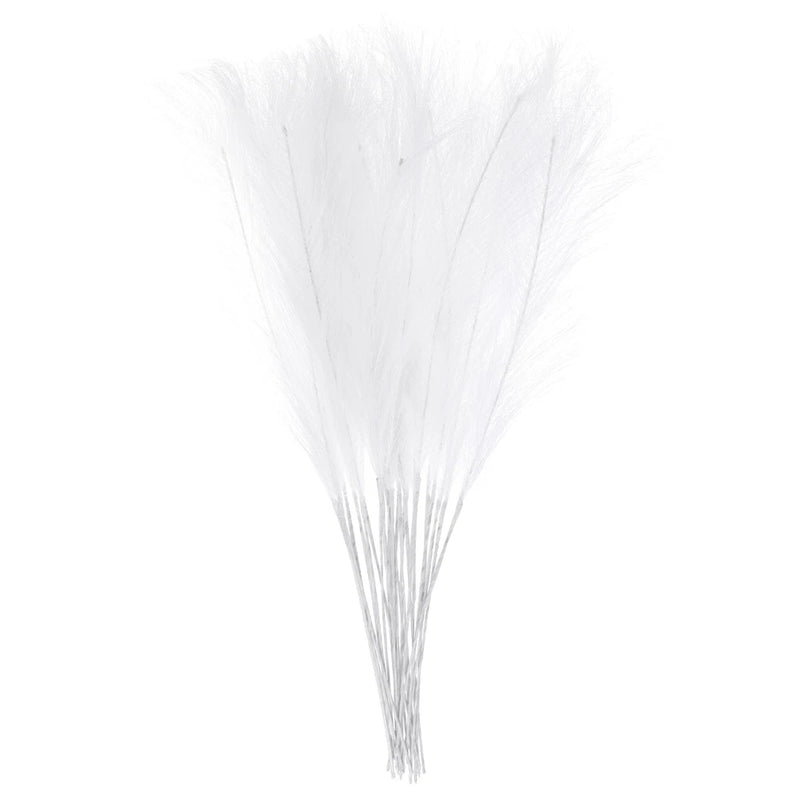 25pcs Faux Pampas Grass 21 Inch Artificial Pampas Grass for Home Decor White Pampas Grass