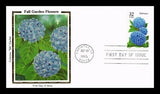 HYDRANGEA  FALL GARDEN FLOWERS 1995 COLORANO SILK CACHET FDC VF UNADDRESSED Hydrangea