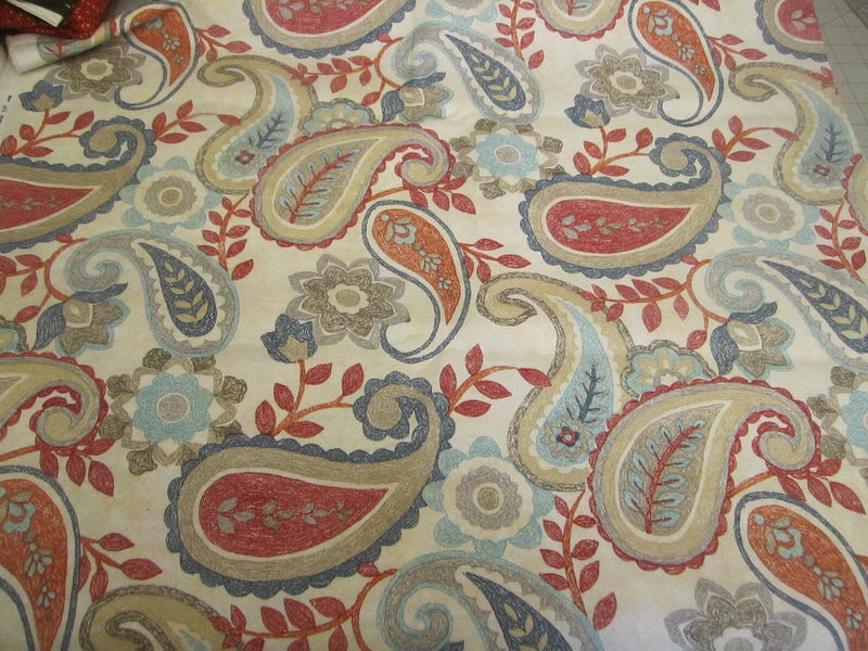 Richloom Solarium Indoor Upholstry Fabric Floral Paisley 2yd 35" x 56 2019 Flowering Plants
