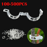 100-500X Plant Support Clips Tomato Veggie Garden For Trellis Twine Greenhouse Garden Plants