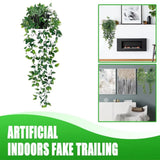 1x Artificial Plants Tall Faux PlantsÊ,Green Artificial Fake Trailing I3C8 Green Plant