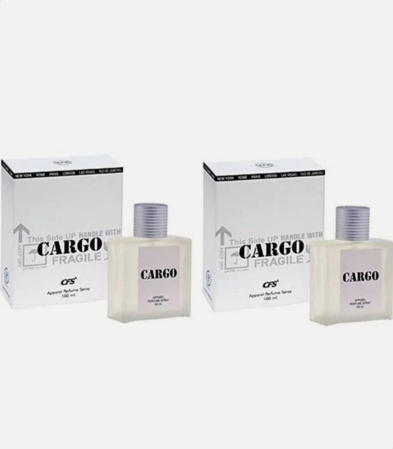 CFS Cargo White Long Lasting Parfum (Pack Of 2) 100ml Each Eau De Parfum 200ml EDP