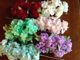 Vintage Millinery Flower Hydrangea Select Blue Green or Pink UD Hydrangea