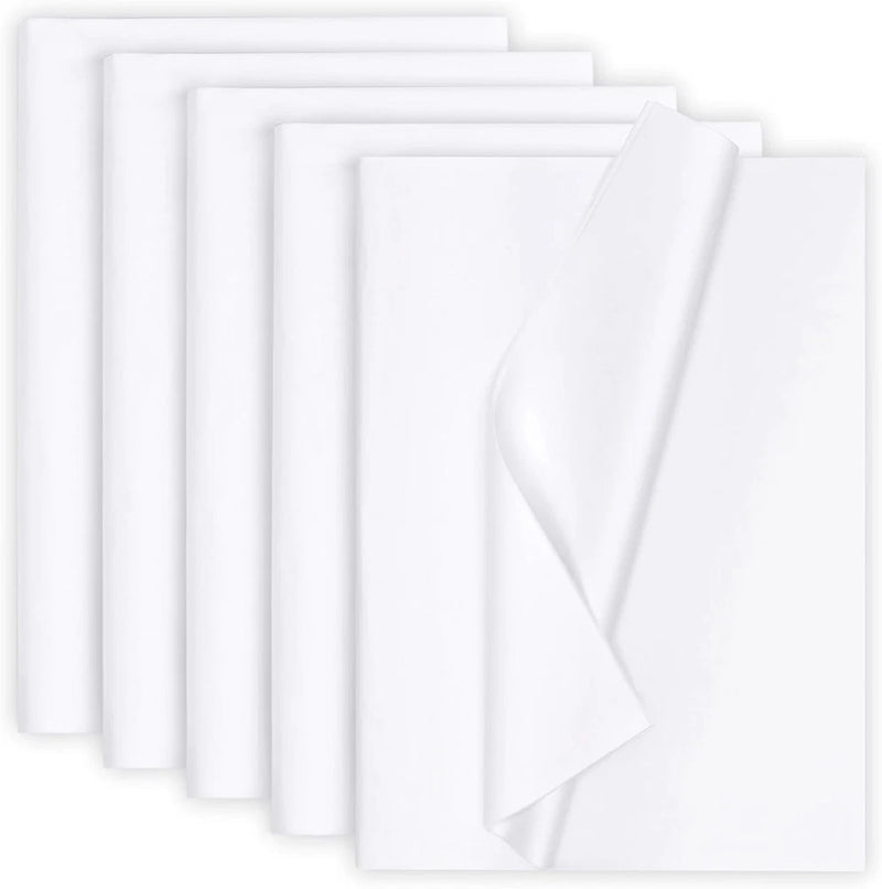 500 Sheets 14"x20" 20"x 30" White Wrapping Tissue Paper Bulk for Gift Bags WHITE Bouquet