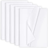 500 Sheets 14"x20" 20"x 30" White Wrapping Tissue Paper Bulk for Gift Bags WHITE Bouquet
