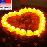 Rose Petals for Romantic Night Candles for Her Set 24 Pcs Led Love Candles 1000P Roses