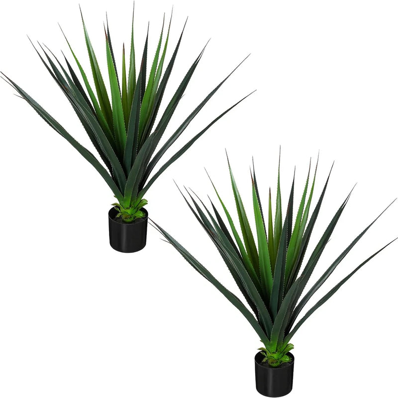 3FT Realistic Agave Plant - UV Resistant Faux Succulent for Home & Patio Decor Green Plant