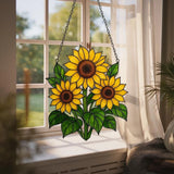 Sunflower Acrylic Suncatcher Floral Window Hanging Sunflower Gift Decor Sunflower