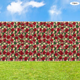 12Pcs Artificial Flower Wall Panels Backdrop Wedding Rose Hydrangea Flower Decor Hydrangea