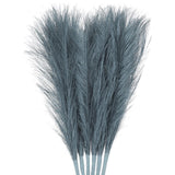 6Pcs Pampas Grass 17.7" Fake Pampas Grass for Wedding Decoration Light Blue Pampas Grass