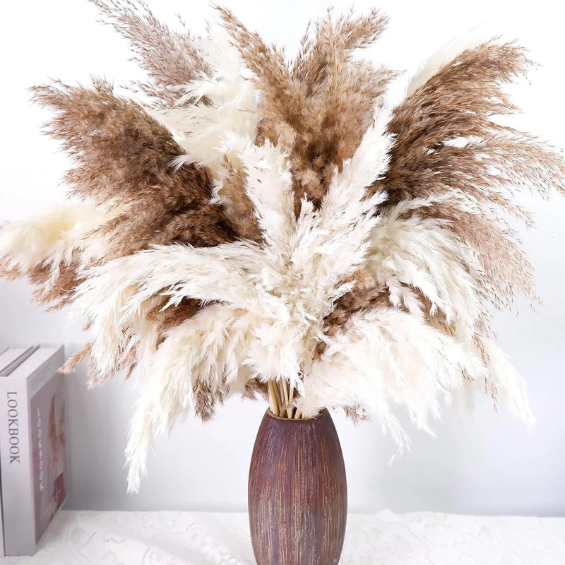 40 PCS Tall Pampas Grass for Floor Vase Ð 17" Natural Fluffy Dried Pampas Grass Pampas Grass