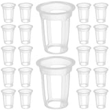 100 Pcs Plastic Hydroponic Net Pots Small Planting Baskets for Garden Garden Plants