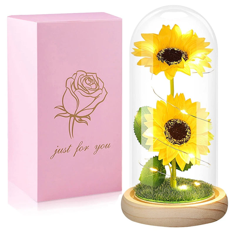 Valentine's Day Rose & Sunflower Gifts for Her | Unique Flowers for Women, Mom, Sunflower