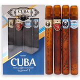 Cuba Quad I by Cuba for Men - 4 Pc Gift Set 1.17oz Cuba Gold EDT Spray, 1.17o... EDT