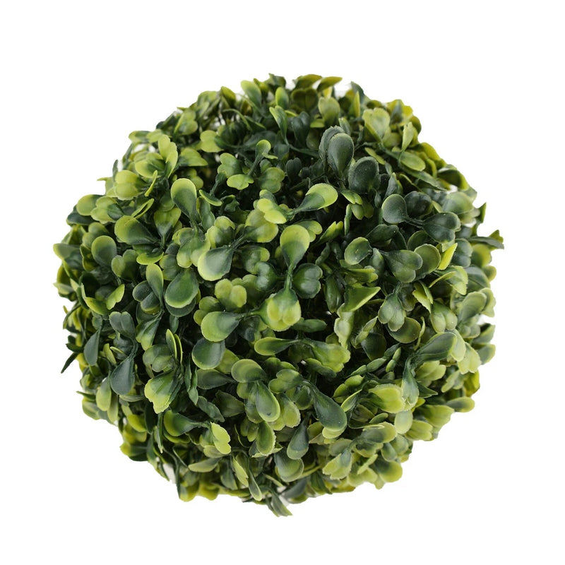 Artificial Plant Topiary Ball Boxwood Ball Wedding Decor, Green, 6-inch Green Plant