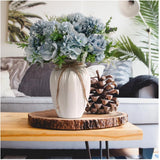 Artificial Flower Arrangement with Ceramic Vase Hydrangea