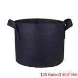 25 Gallon Grow Bags Cloth Planting Fabric Pot Growing Pouches for Healthy Roots Flowering Plants