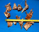 Orchid Succulent Manzanita Root Mounts  Pre Wired Mixed Sizes 10 Pieces Orchids