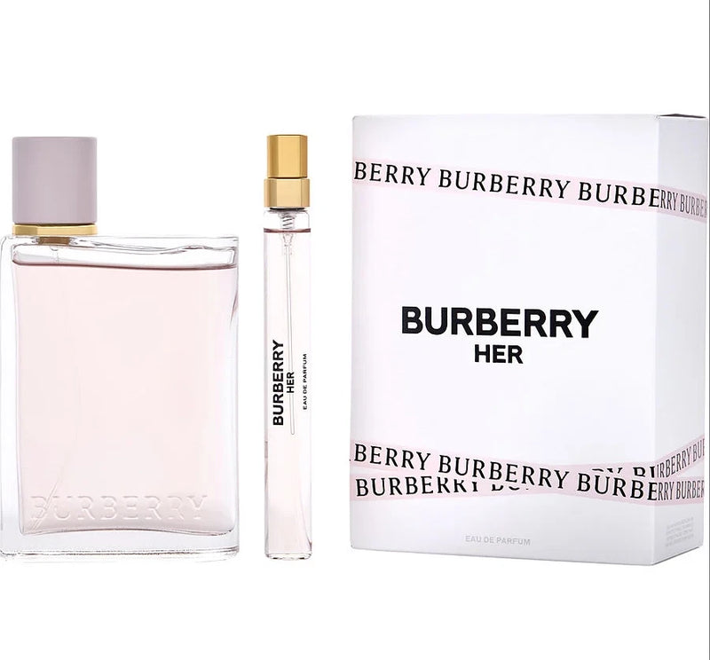 BURBERRY HER for Women  2pc Gift Set 0.33OZ EDP PEN SPR + 3.3OZ EDP SPR (BG50 EDP