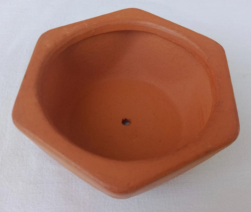 2Pcs Clay Flowerpot Terracotta Indoor Garden Plant Cactus Succulent Pottery 3.5" Garden Plants