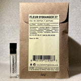 Le Labo Fleur D'Oranger 27 Eau de Parfum Sample Vial .025oz, .75mL New in Pouch EDP