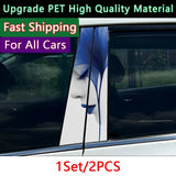 2pcs Sun Flower Creative Private Car Center Pillar B Pillar Protective Film Sunflower