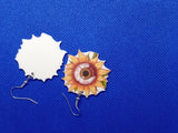 Halloween Sunflower Eye Earrings Sunflower