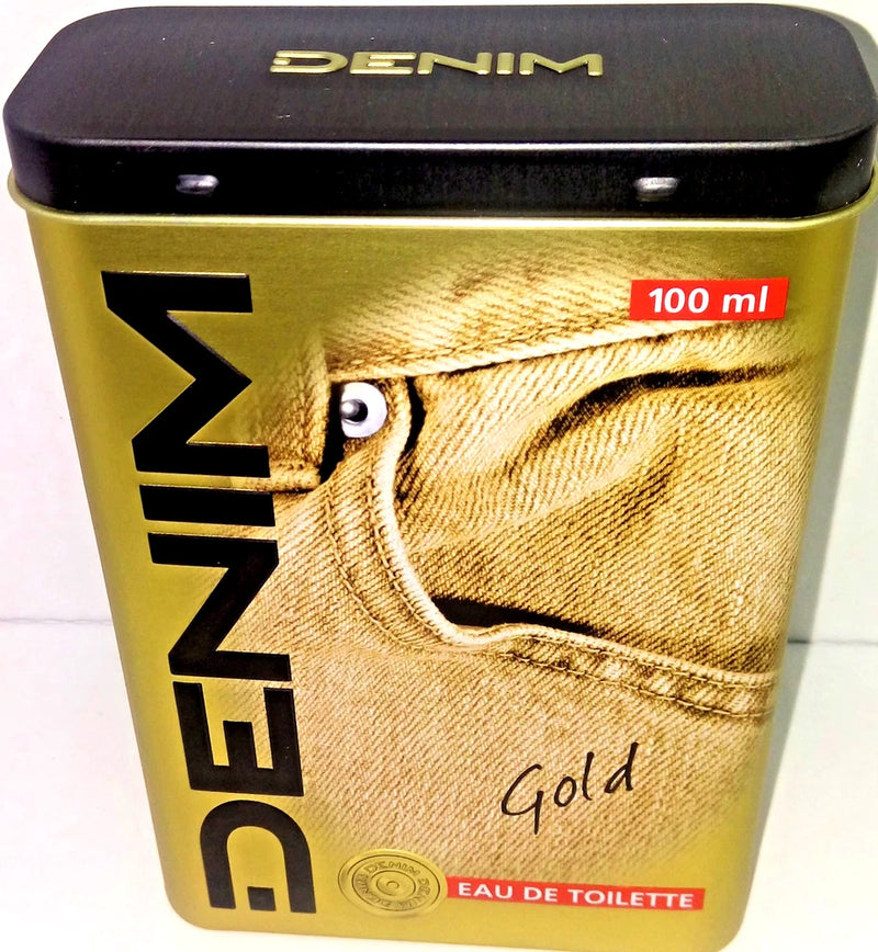 Eau de Toilette Denim GOLD edt 100ml/3.4 Fl.oz (new in metal box) EDT