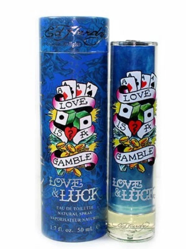 ED HARDY LOVE & LUCK 1.7 oz/50ml Eau de Toilette Spray for Men NIB EDT