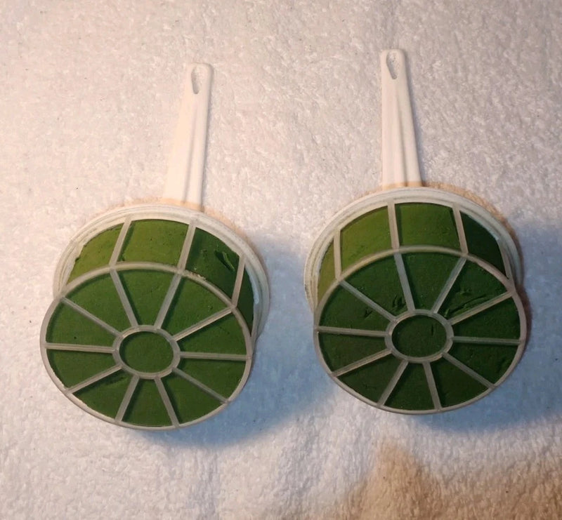 2 Extra Large Lomey Wedding Bouquet Holders For Fresh Flowers Angled Handle 3.5" Bouquet