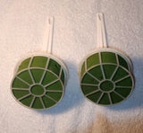 2 Extra Large Lomey Wedding Bouquet Holders For Fresh Flowers Angled Handle 3.5" Bouquet