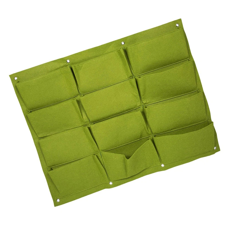 Felt Vertical Wall Hanging Plant Grow Bags Green for Garden Planting Garden Plants
