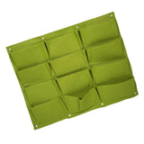 Felt Vertical Wall Hanging Plant Grow Bags Green for Garden Planting Garden Plants
