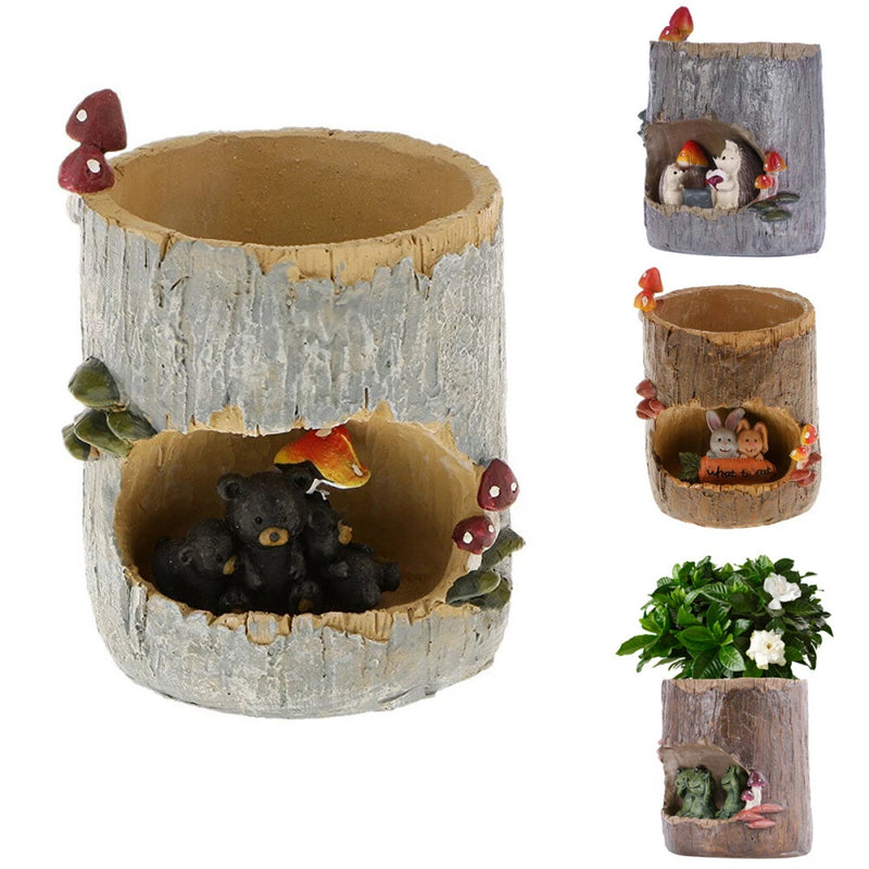 Hedgehog Flower Sedum Pot Planter Bonsai Trough Box Plant Home Garden Pot Decor Garden Plants