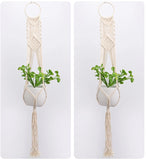 Macrame Plant Hanger Flower Pot Garden Holder Garden Hanging Rope Basket Garden Plants