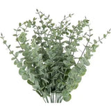 Artificial Eucalyptus Leaves Stems 14.5 In. Greenery Plant Branch Home Office We Green Plant