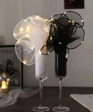 LED Plated Tulle Mesh for Floral Arrangements Ð Glowing Bouquet Wrap Bouquet