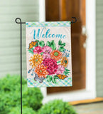 12.5 x 18 Hydrangea Bouquet Garden Strie Flag Hydrangea