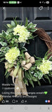 Beautiful Green Hydrangea Wreath Hydrangea