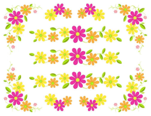 Retro Image 1960's Bright Flower Power Daisy Hippie Waterslide Decals FL257 Daisies