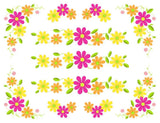 Retro Image 1960's Bright Flower Power Daisy Hippie Waterslide Decals FL257 Daisies