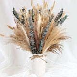 110Pcs Pampas Grass Natural Dried Reed Bouquets Flower Bunch Home Wedding Decor Dried Flower