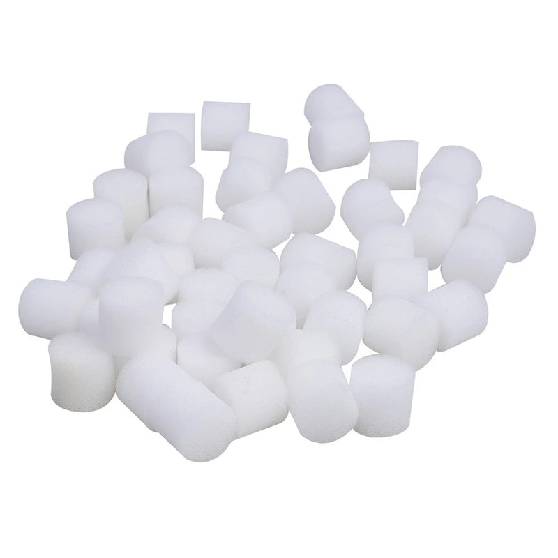 Hydroponic cloning sponge plugs set of 100, white foam cubes and cylinders