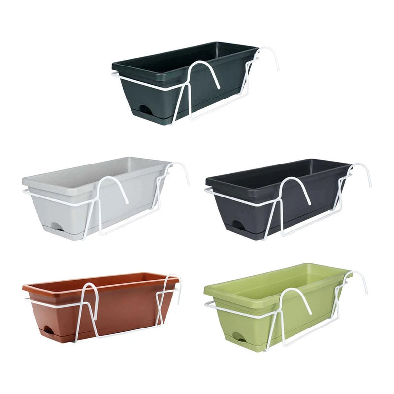 Balcony Planter Garden Plant Holder Hanger Yard Outdoor Hanging Flower Pot Garden Plants