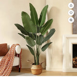 Artificial Tree Indoor Lifelike DIY Potted Plant Ornament Green Plant