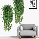 2Pcs Set Artificial Ivy Leaf Plants Fake Hanging Garland Plants Vine Home Decor Green Plant