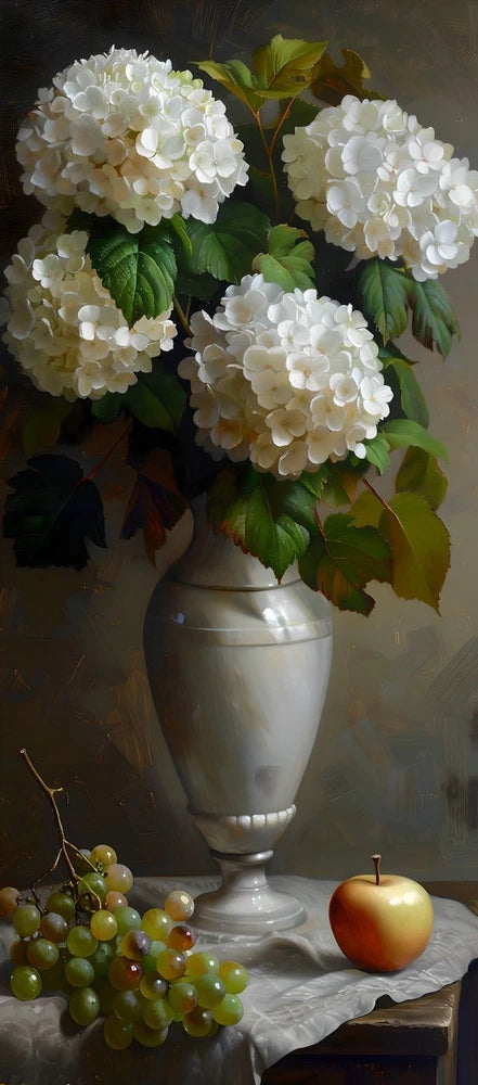 Still Life Hydrangea Vase  Picture Canvas Home Decor Wall Art Prints Painting 91 Hydrangea