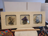 Vintage Wall Art Dried Flowers In A Beautiful Barnwood Frame Approx 20" W X 7" H Dried Flower