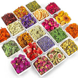 [Latest] 21 Pack Dried Flowers for Candle Making, 100% Natural Dried Herbs Ki... Dried Flower